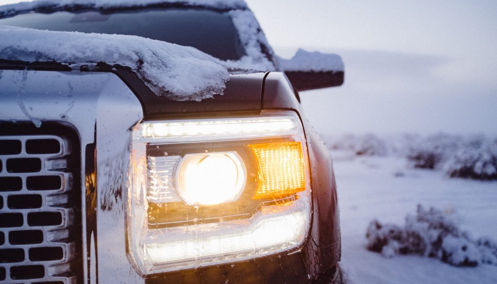DRIVE Driving School snow car headlight