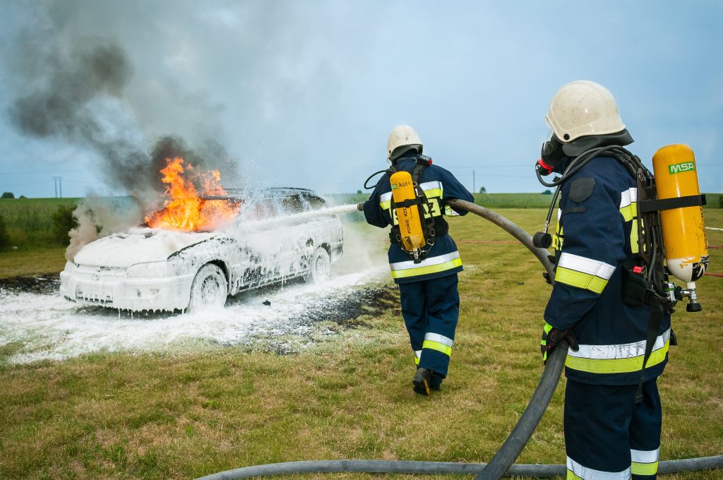 DRIVE Driving Lessons Car Fire